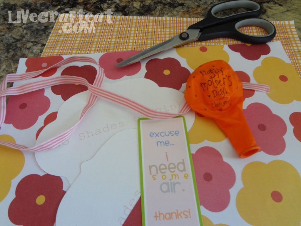 balloon card craft materials
