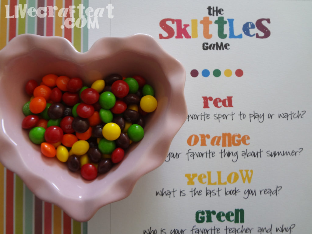 Skittles Icebreaker & Get To Know You Game | Live Craft Eat