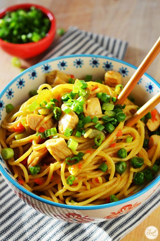 easy homemade chicken lo mein recipe - skip the restaurant and make it at home instead!