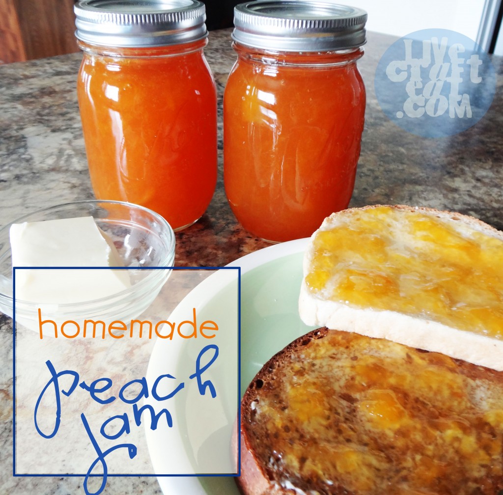 steps for homemade peach jam