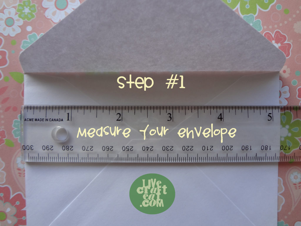 lining an envelope tutorial - step 1