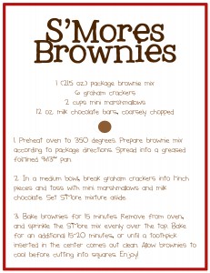 recipe for s'mores brownies