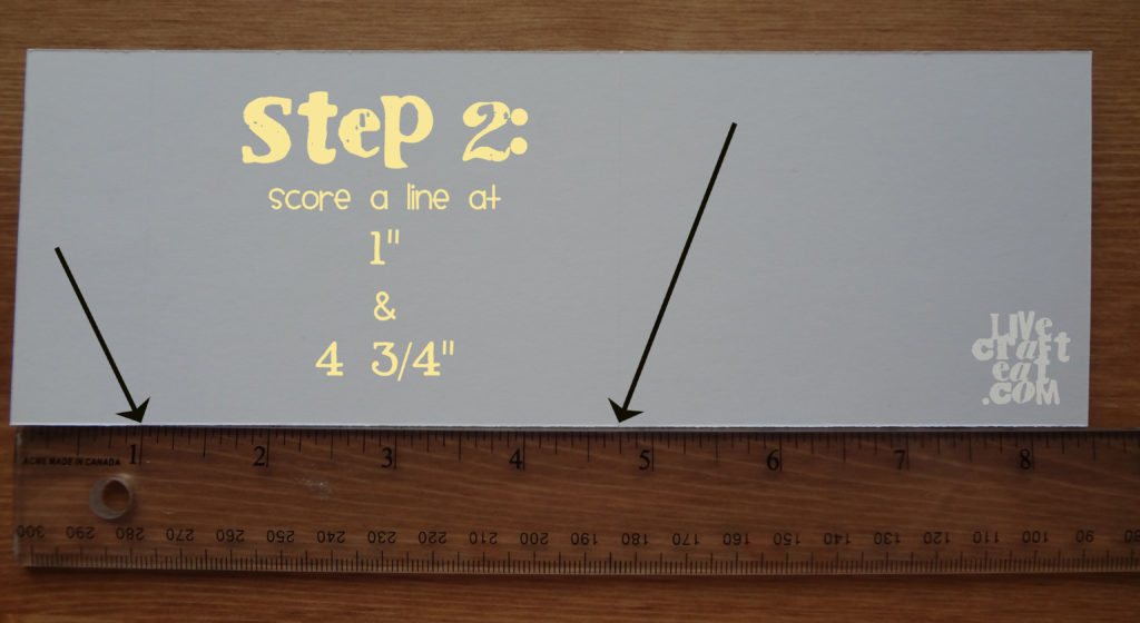 making a matchbook notebook - step 2