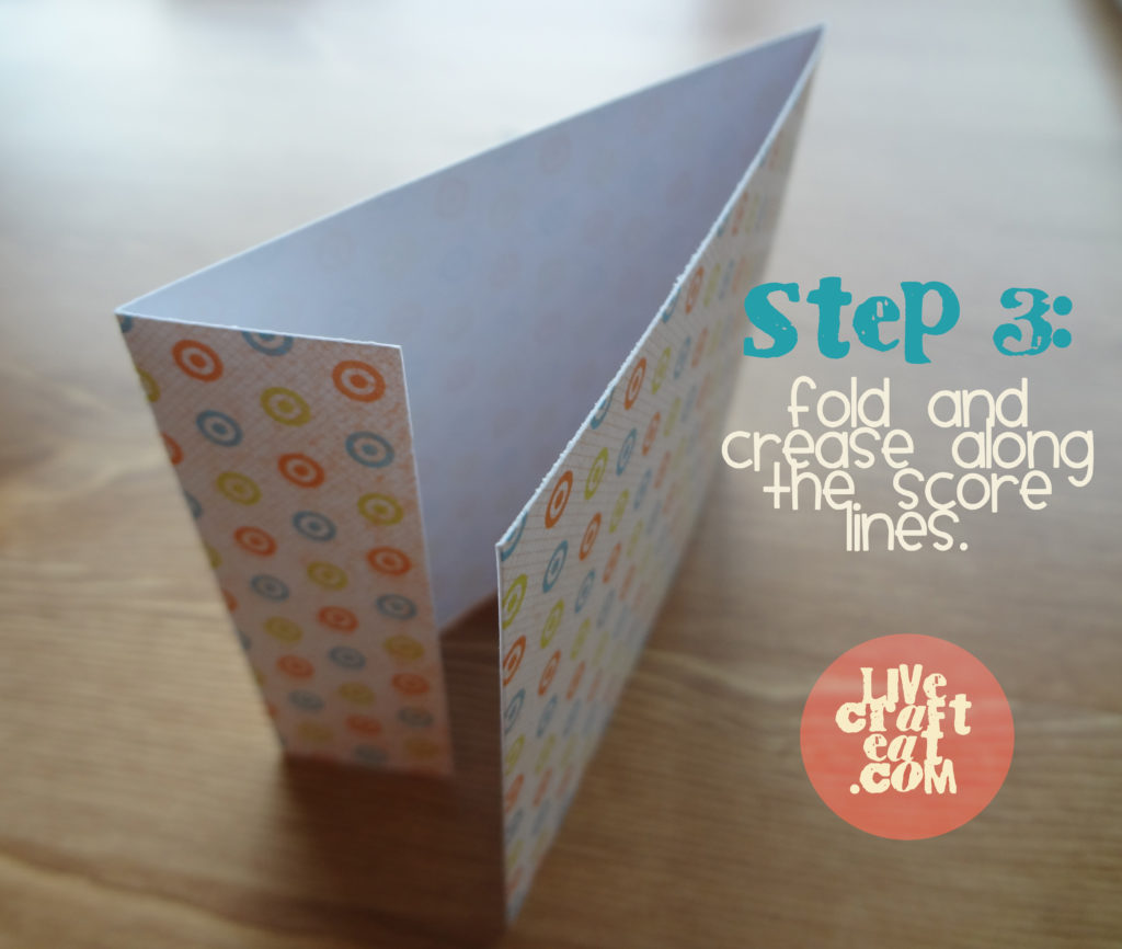 how to make a matchbook notebook - step 3