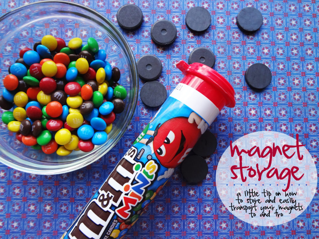 magnets and m&ms storage