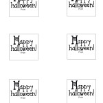 happy halloween printable labels