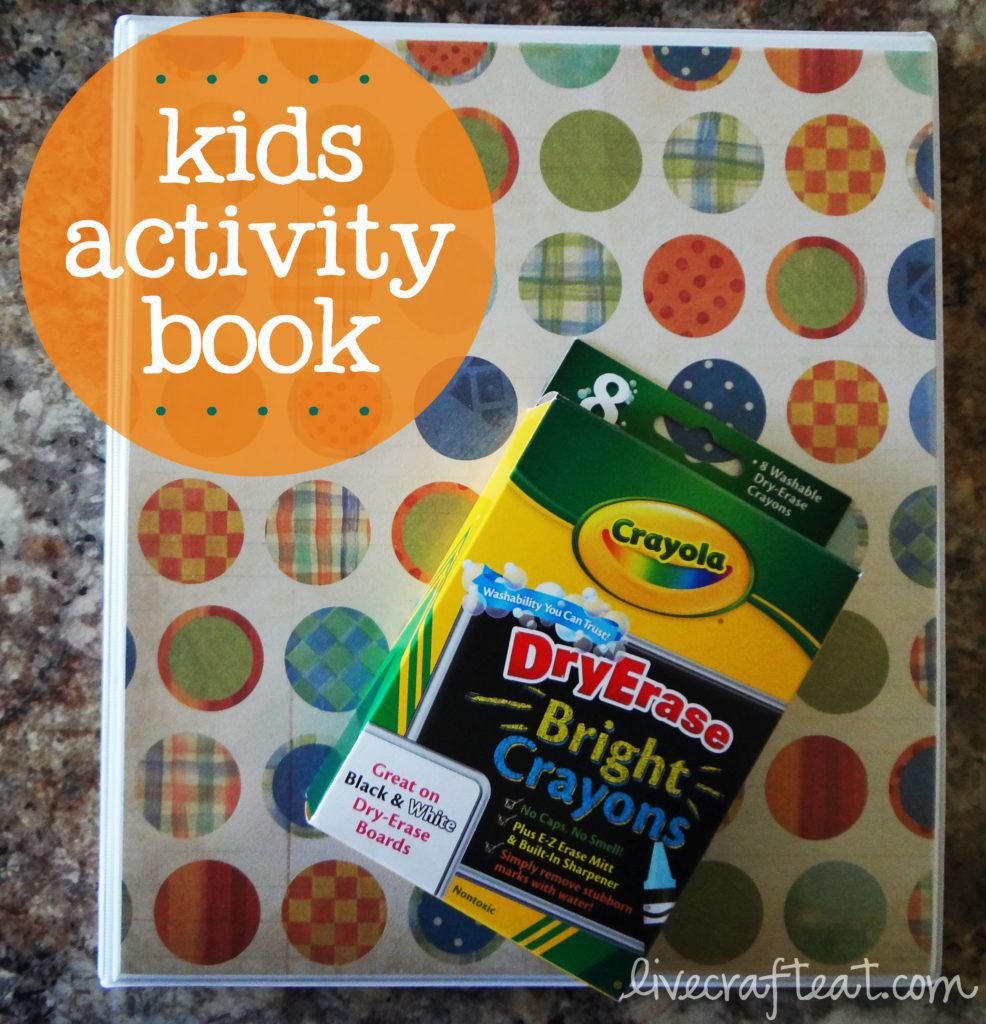 DIY Dry Erase Activity Book For Kids | Live Craft Eat