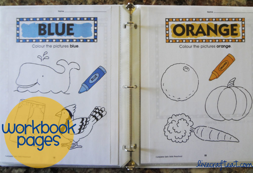 dry-erase workbook pages for kids