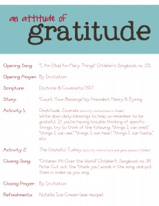 attitude of gratitude family home evening lesson