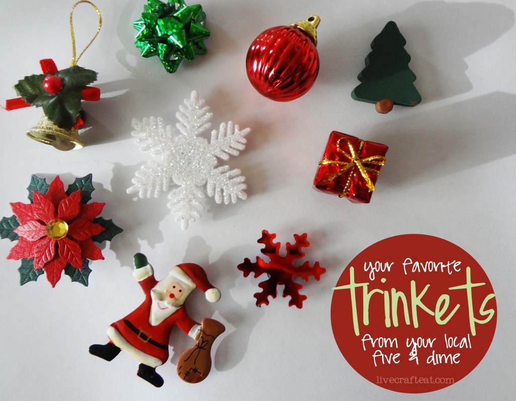 inexpensive christmas decoration ideas - christmas ornaments, snoflakes, gifts, pointsettas, santas, etc.