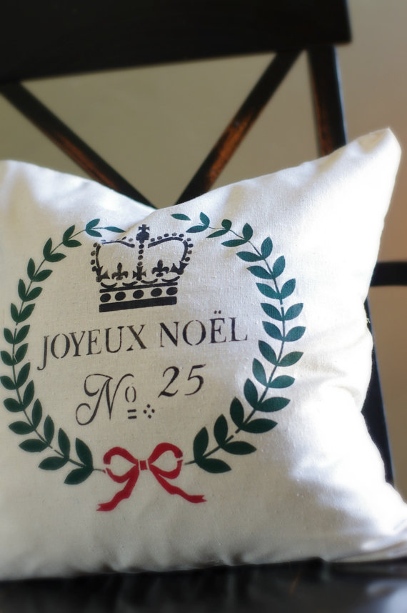 joyeux noel pillow cover