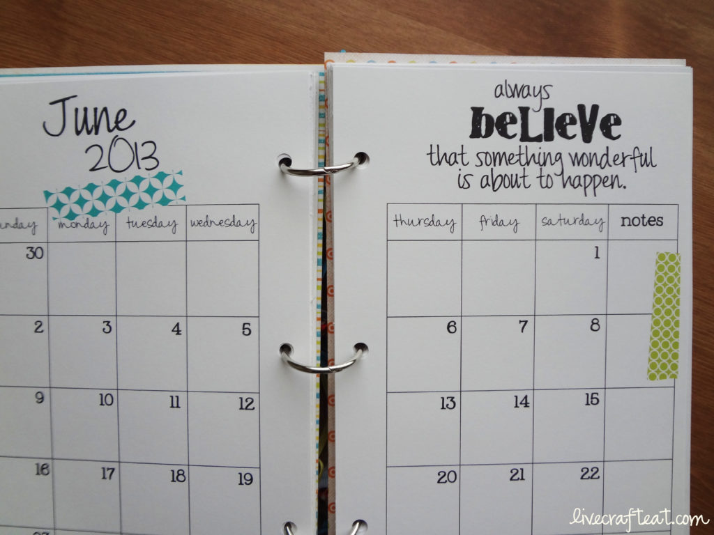 2013 planner and quotes
