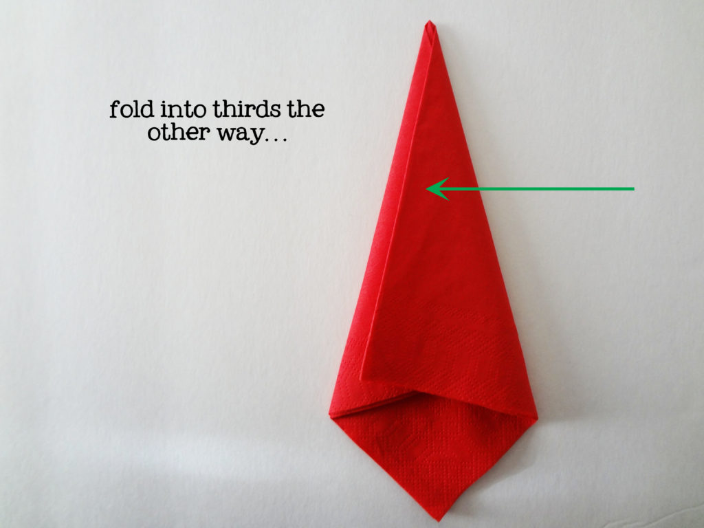 red napkin folding