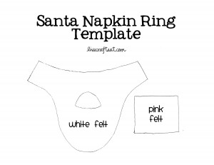 santa napkin rings