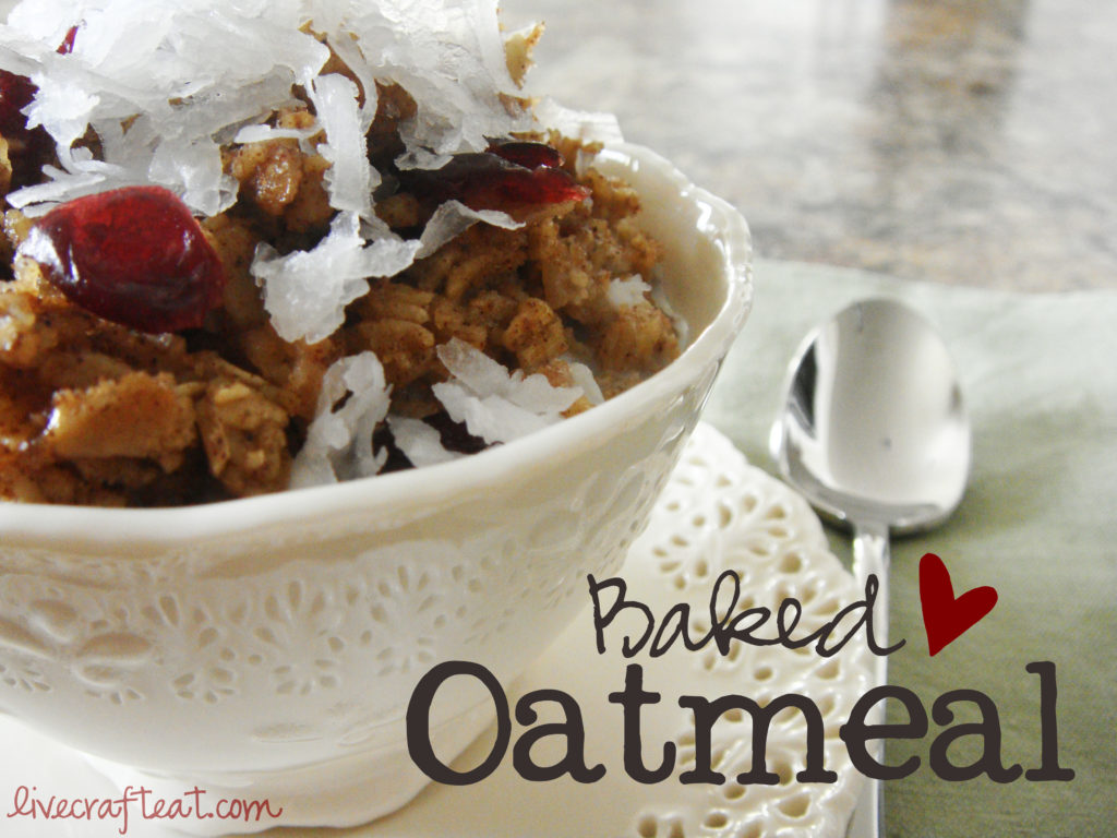 baked oatmeal recipe - our best bites cookbook, oatmeal, craisins, cinnamon