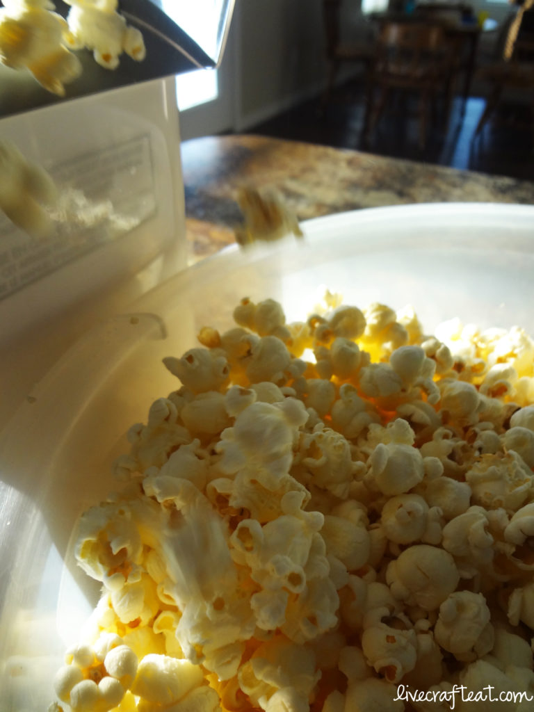 popping popcorn