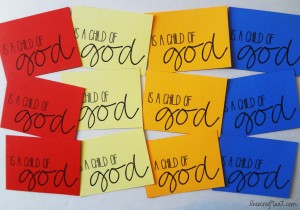 i am a child of god activity cards