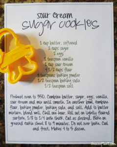 sour cream sugar cookies recipe with boy/girl cookie cutters