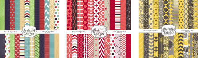 digital scrapbook paper packs