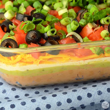 easy 7-layer dip