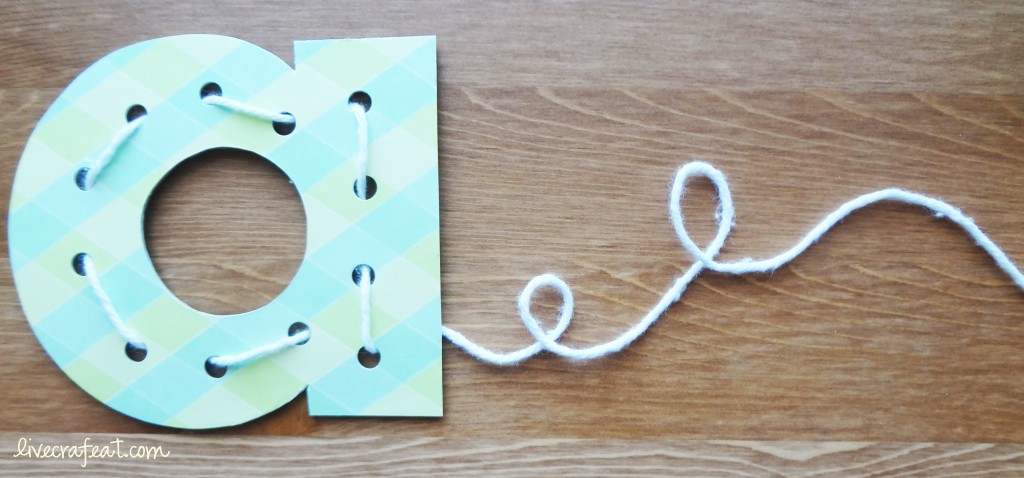 letter lacing cards