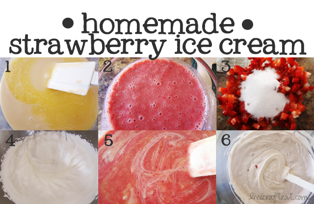 easy homemade strawberry ice cream recipe steps