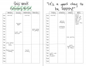 weekly planner and schedule download
