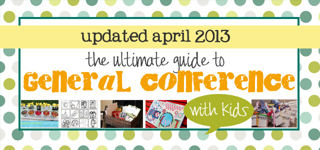 general conference activity ideas for kids