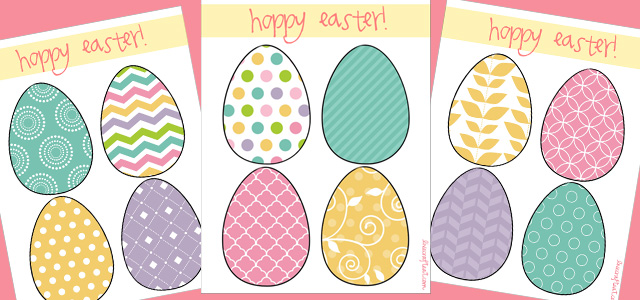 free easter egg printable