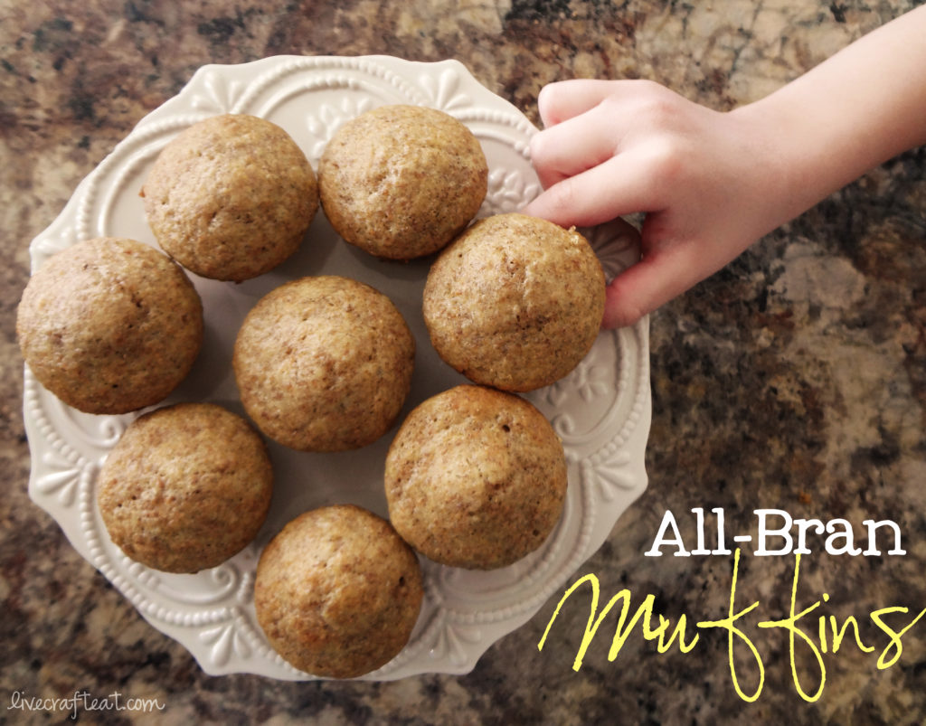 all-bran muffin recipe - don't be as surprised as i was that my kids actually love these....