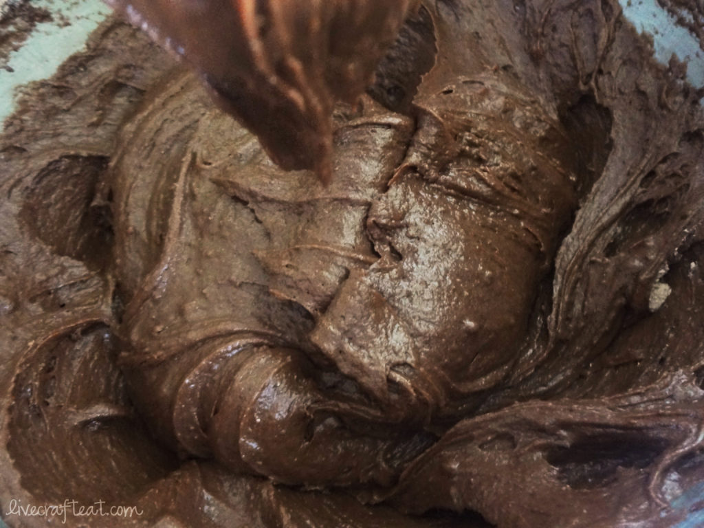 thick chocolate bundt cake batter - easy recipe!