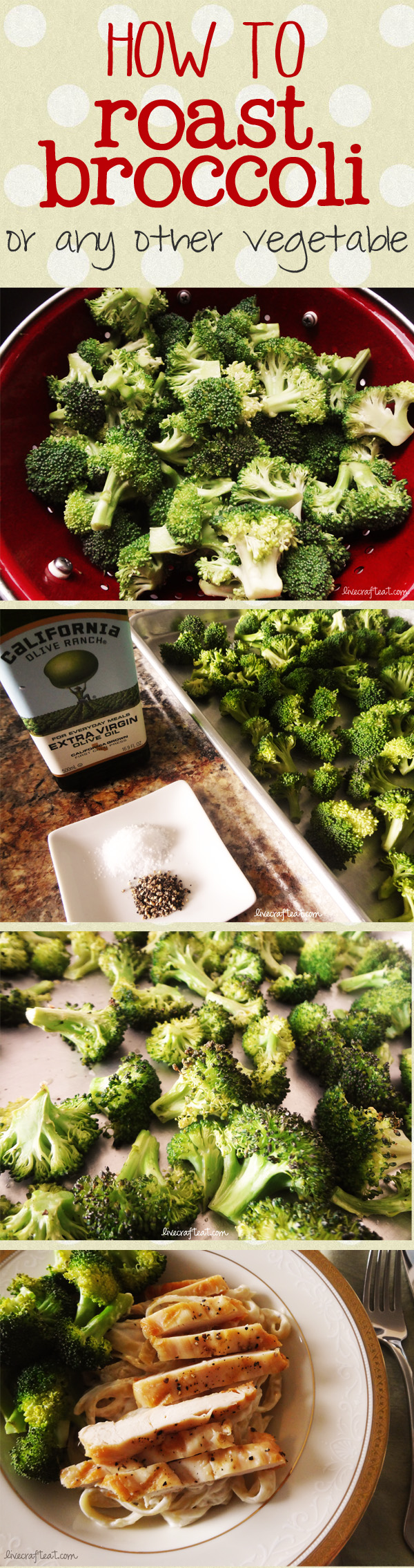 how to roast broccoli - by far my favorite way to eat it.