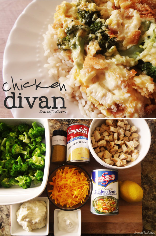 Chicken Divan Recipe - Easy Casserole With Rice | Live Craft Eat