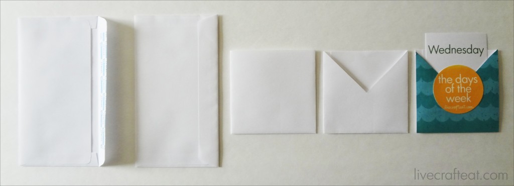 easy library card envelopes