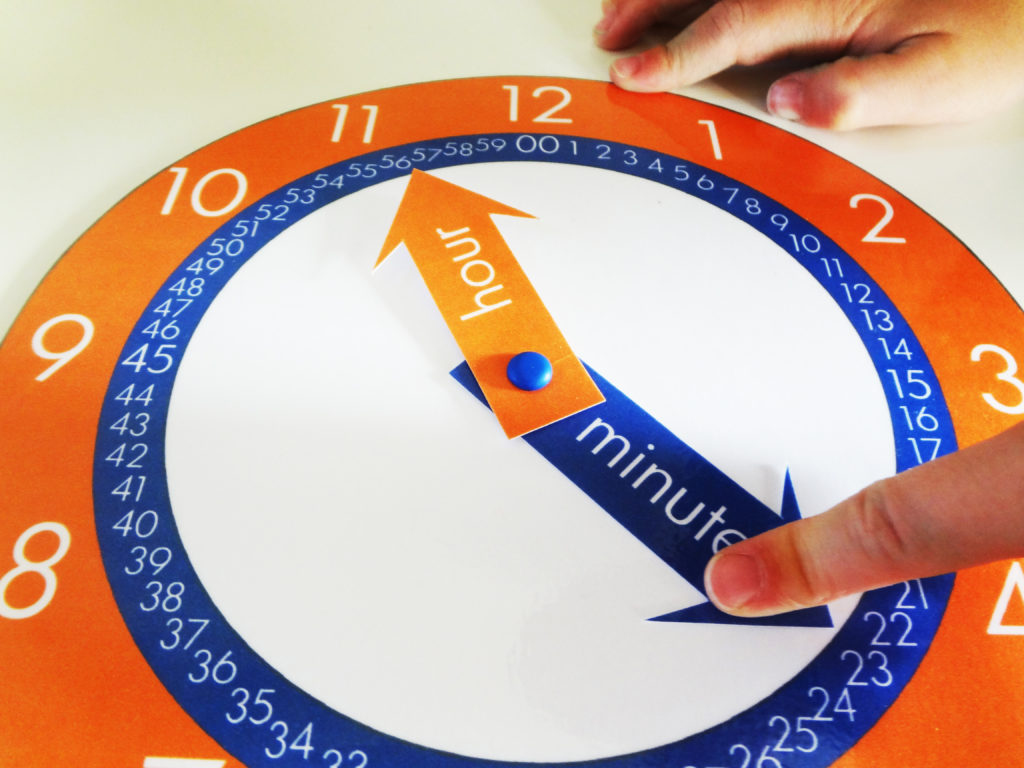 free clock printable for kids