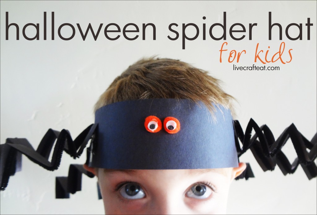 Halloween Craft Idea For Kids - Spider Hat | Live Craft Eat