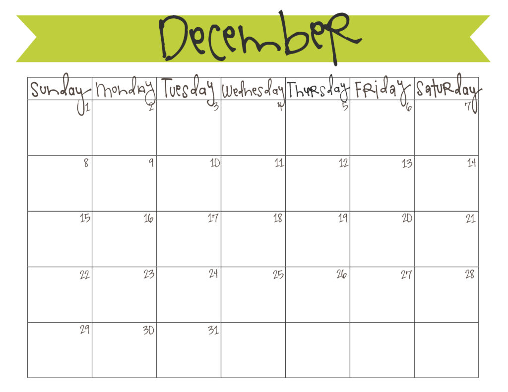 free printable :: december 2013!