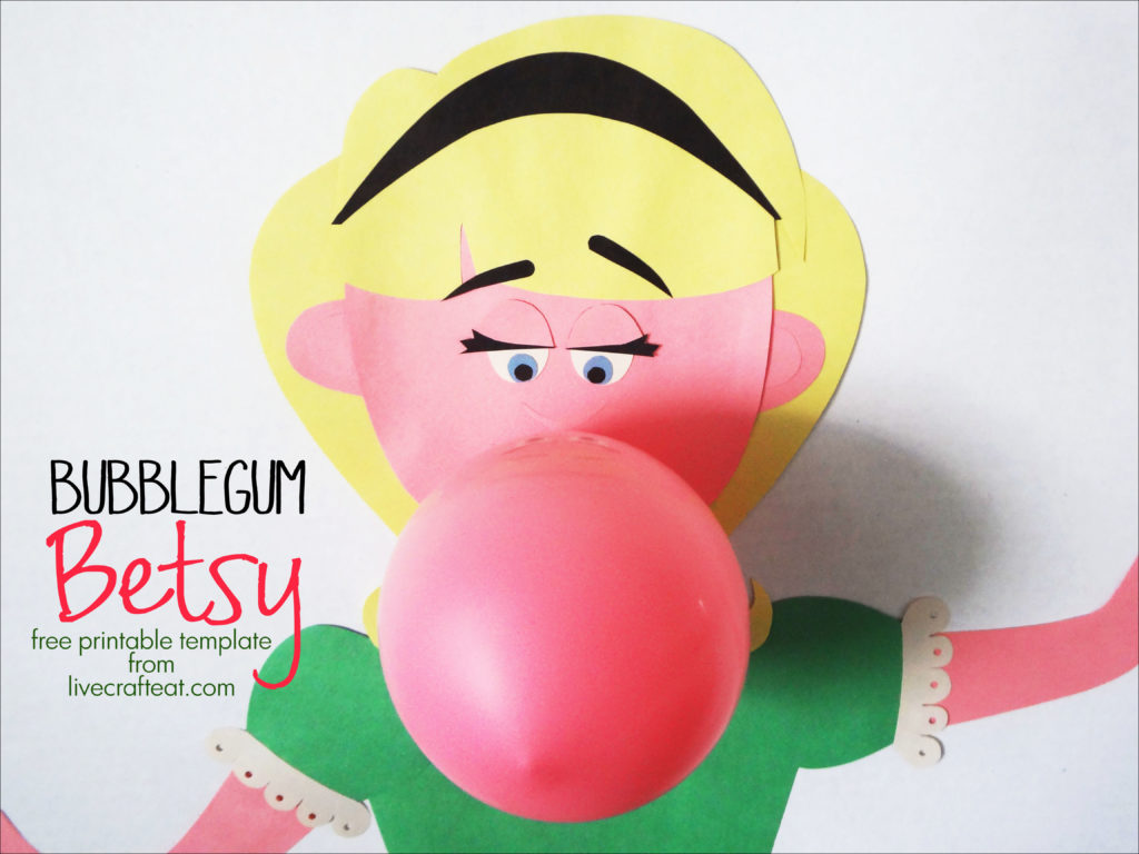 bubblegum betsy - a super fun way to help your primary kids sing LOUDER (and boy, will they ever sing loud!) free templates to make your own!