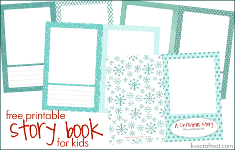 free printable christmas storybook for kids - they do the authoring and illustrating! it's so much fun to see what stories they come up with and what they adore about christmastime!