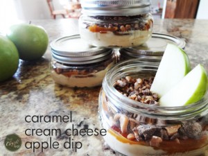 caramel cream cheese apple dip recipe