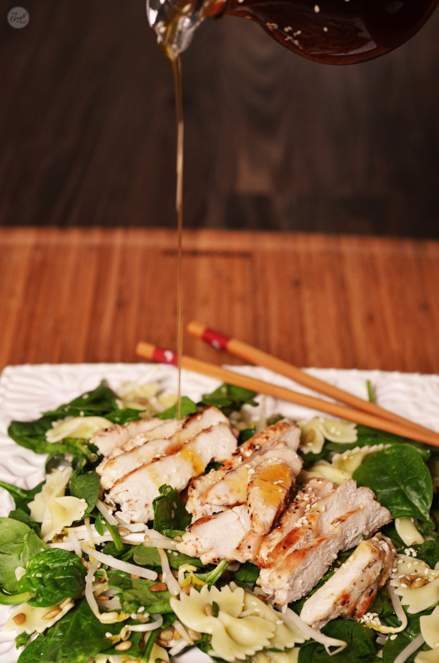 my favorite chicken pasta salad :: asian chicken salad with sesame dressing. the dressing is so awesome!