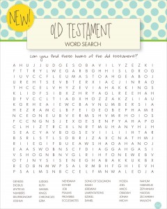 lds word searches for kids :: old testament