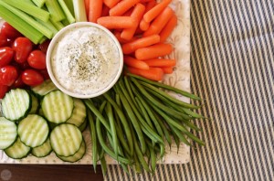 recipe for vegetable dill dip from six sisters' stuff (book review)