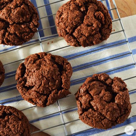 amazing double chocolate cookies.