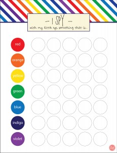 i spy with my little eye something that is...great fun for kids this summer! a new spin on the "i spy" game with free printable. part of "summer color activities for kids"