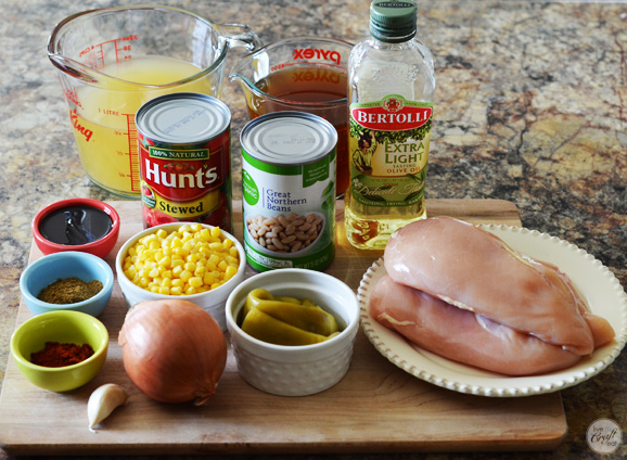 ingredients for amazing chicken tortilla soup