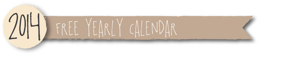 2014 free yearly calendars