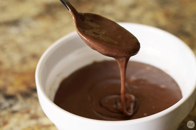 chocolate mixture for nutella ice cream