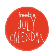freebie july 2014 calendar