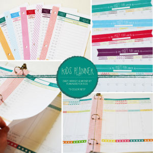 daily, weekly, & monthly planners for kids